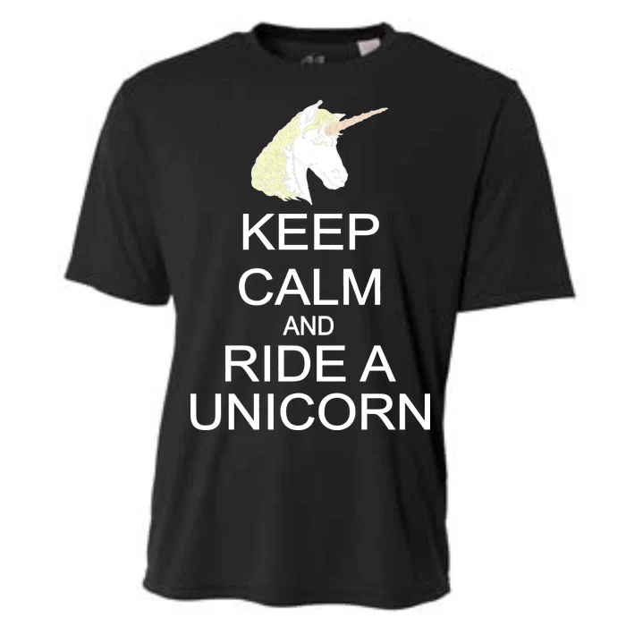 Keep Calm and Ride A Unicorn Cooling Performance Crew T-Shirt