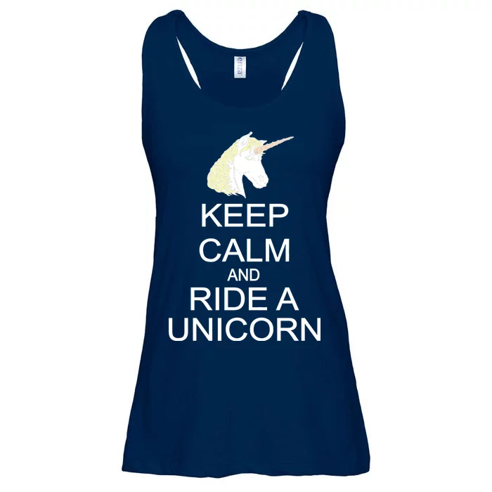 Keep Calm and Ride A Unicorn Ladies Essential Flowy Tank