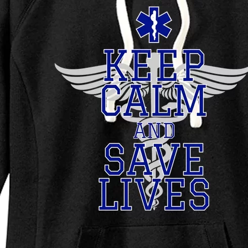 Keep Calm And Save Lives EMS Women's Fleece Hoodie