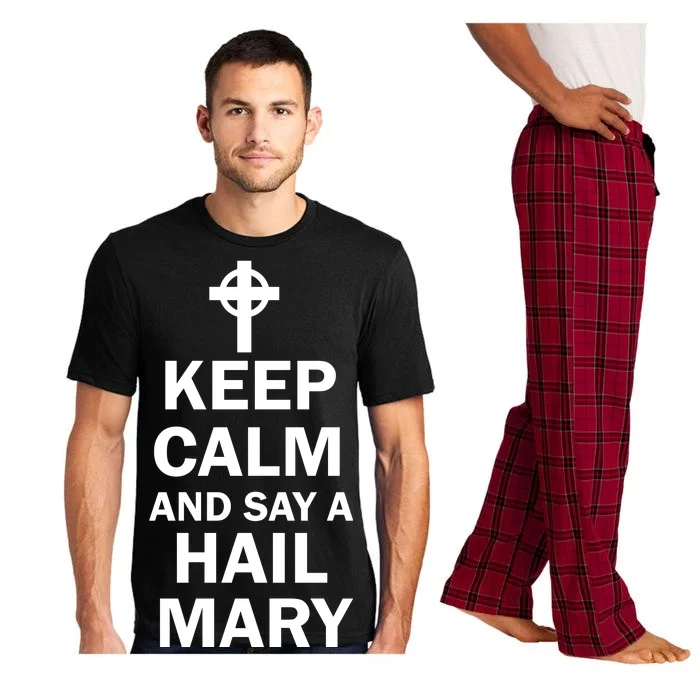 Keep Calm And Say A Hail Mary Religion Pajama Set