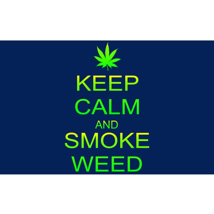 Keep Calm And Smoke Weed Bumper Sticker