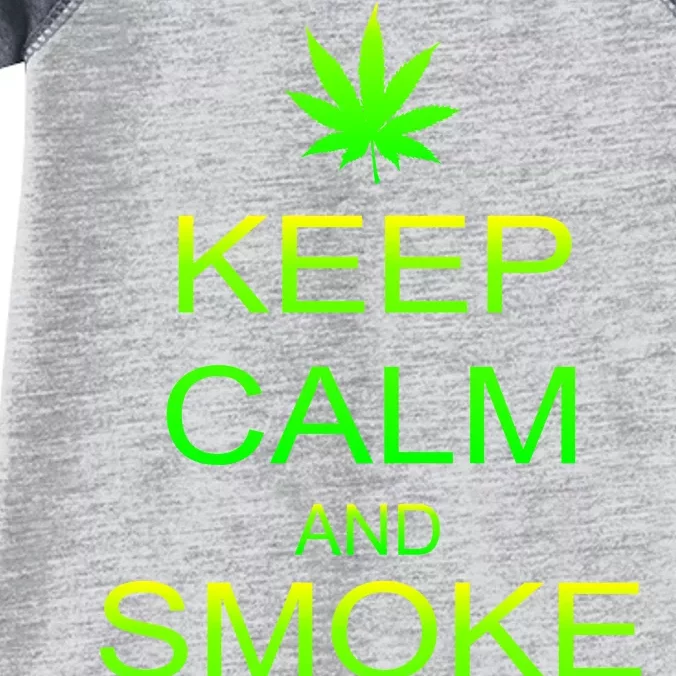 Keep Calm And Smoke Weed Infant Baby Jersey Bodysuit