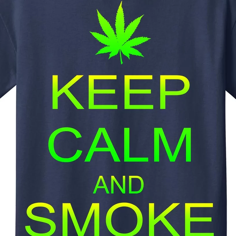 Keep Calm And Smoke Weed Kids T-Shirt