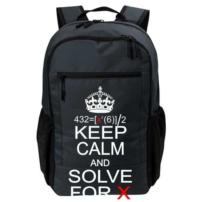 Keep Calm And Solve For X Daily Commute Backpack