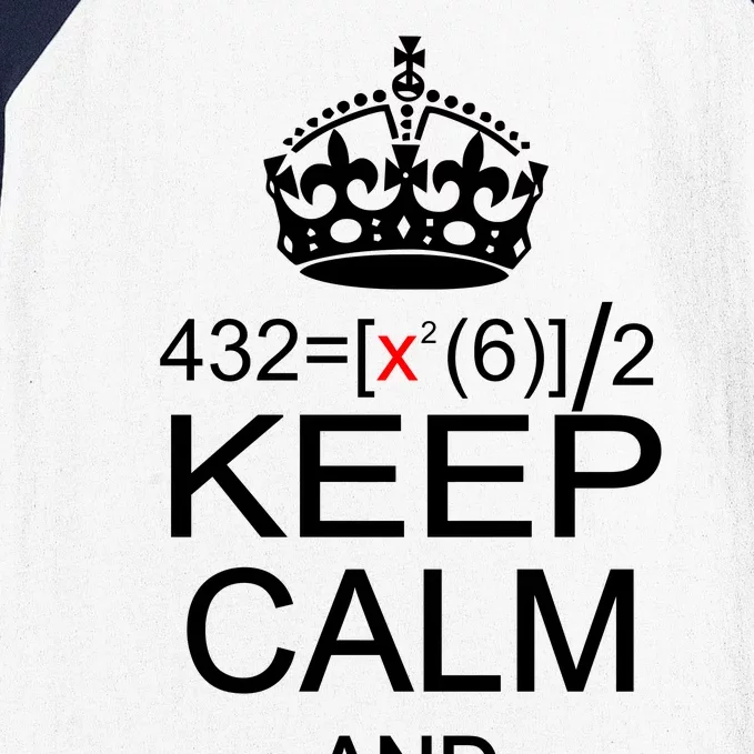 Keep Calm And Solve For X Baseball Sleeve Shirt