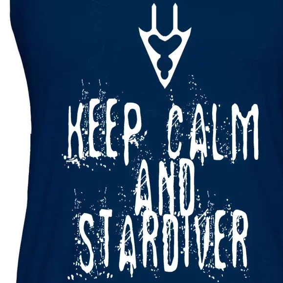 Keep Calm And Stardiver Dragoon FF14 Ladies Essential Flowy Tank