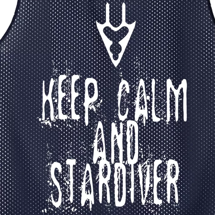 Keep Calm And Stardiver Dragoon FF14 Mesh Reversible Basketball Jersey Tank