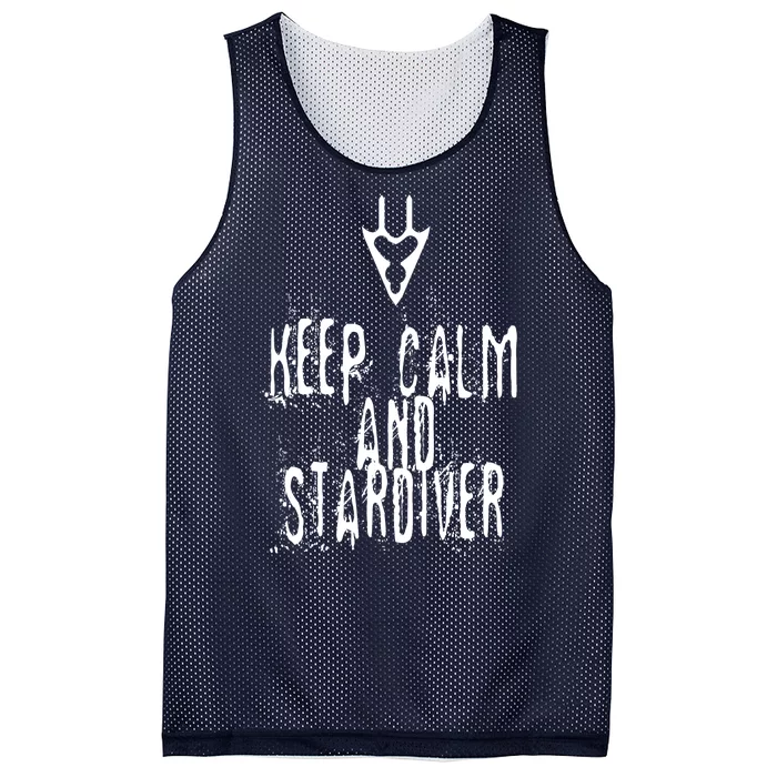 Keep Calm And Stardiver Dragoon FF14 Mesh Reversible Basketball Jersey Tank