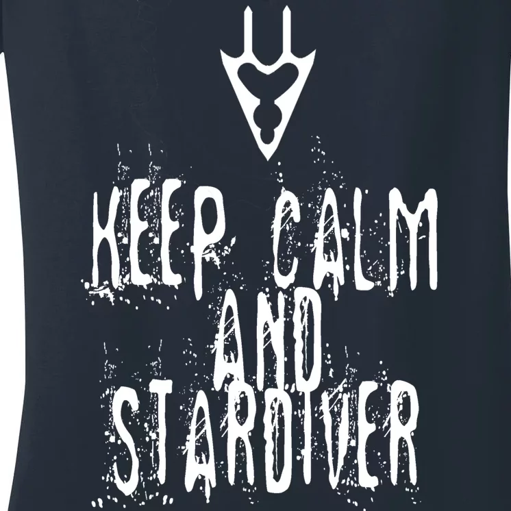 Keep Calm And Stardiver Dragoon FF14 Women's V-Neck T-Shirt