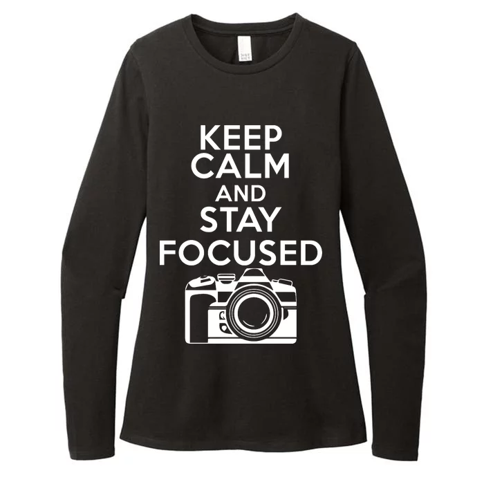 Keep Calm And Stay Focus Womens CVC Long Sleeve Shirt