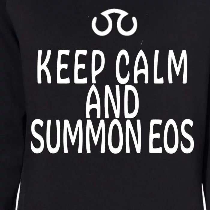 Keep Calm And Summon Eos FF14 Scholar Womens California Wash Sweatshirt