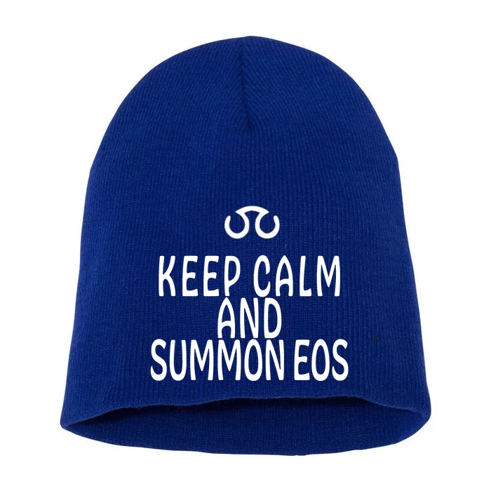 Keep Calm And Summon Eos FF14 Scholar Short Acrylic Beanie