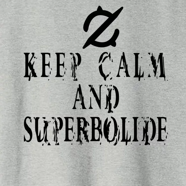 Keep Calm And Superbolide Gunbreaker FF14 Women's Crop Top Tee