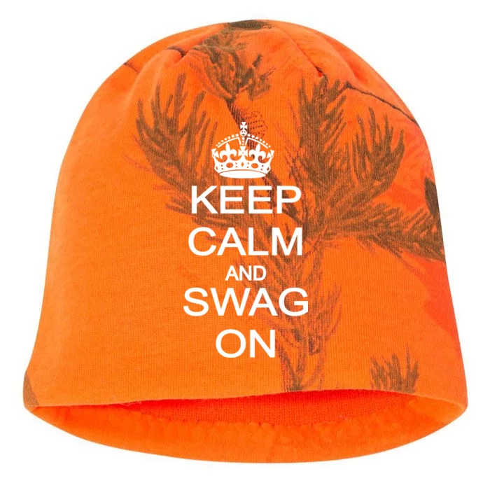 Keep Calm And Swag On Kati - Camo Knit Beanie