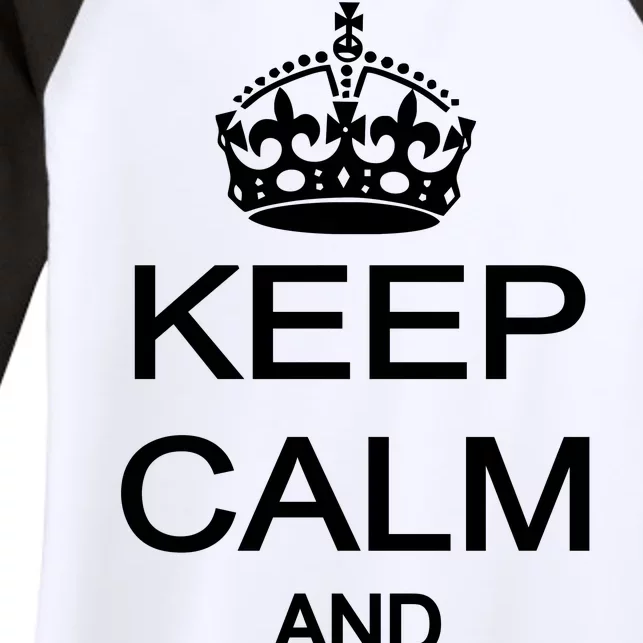 Keep Calm And Swag On Women's Tri-Blend 3/4-Sleeve Raglan Shirt