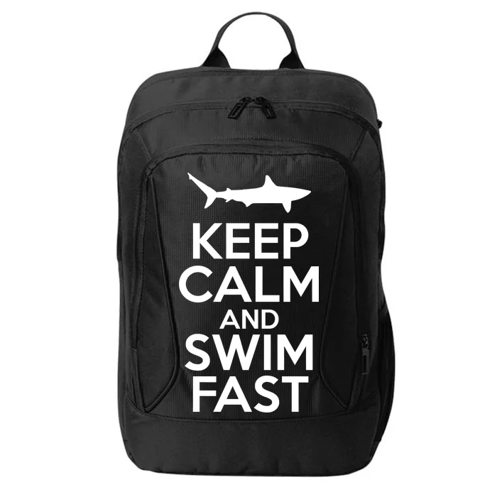 Keep Calm And Swim Fast City Backpack