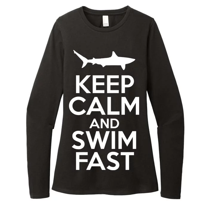 Keep Calm And Swim Fast Womens CVC Long Sleeve Shirt