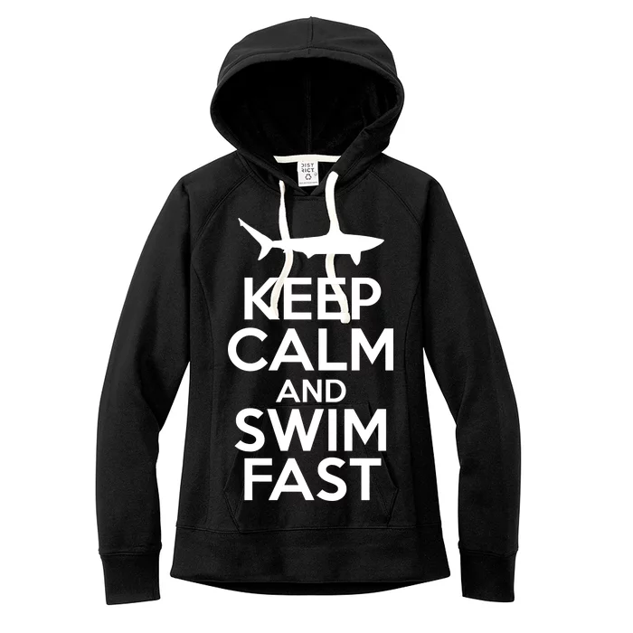 Keep Calm And Swim Fast Women's Fleece Hoodie