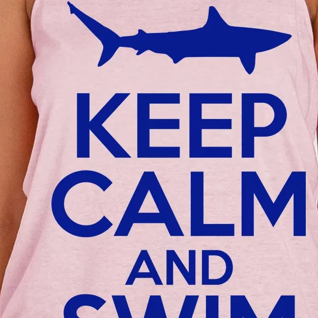 Keep Calm And Swim Fast Women's Knotted Racerback Tank