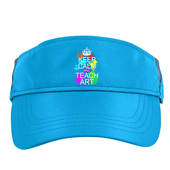 Keep Calm And Teach Art Adult Drive Performance Visor