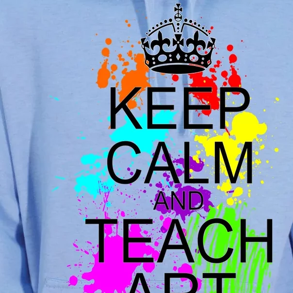 Keep Calm And Teach Art Unisex Surf Hoodie