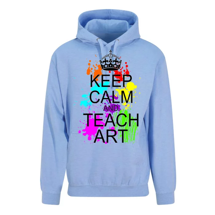 Keep Calm And Teach Art Unisex Surf Hoodie