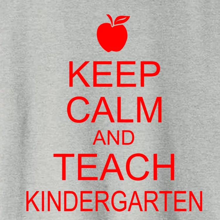 Keep Calm And Teach Kindergarten Women's Crop Top Tee