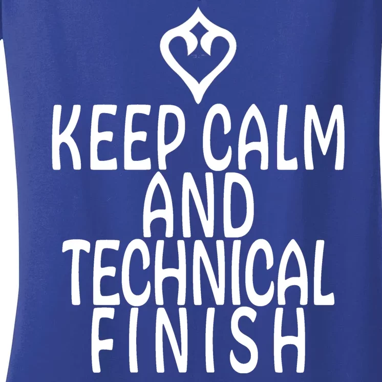 Keep Calm And Technical Finish Dancer FF14 Women's V-Neck T-Shirt