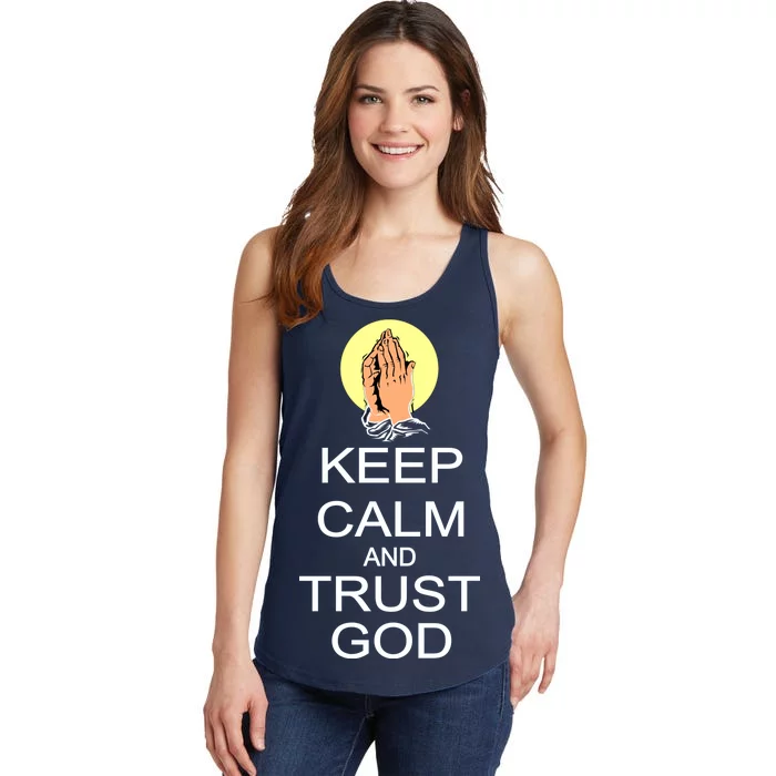 Keep Calm and Trust God Ladies Essential Tank