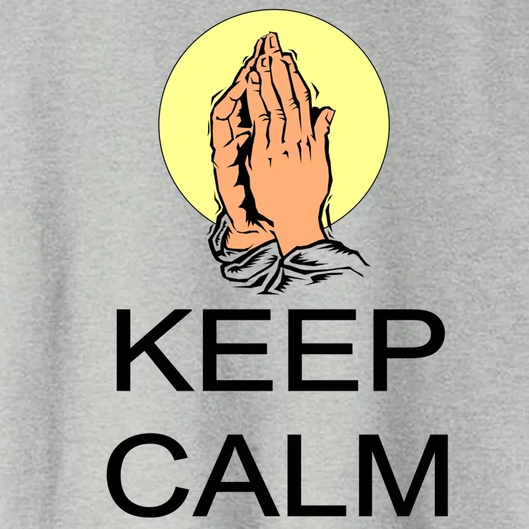 Keep Calm and Trust God Women's Crop Top Tee