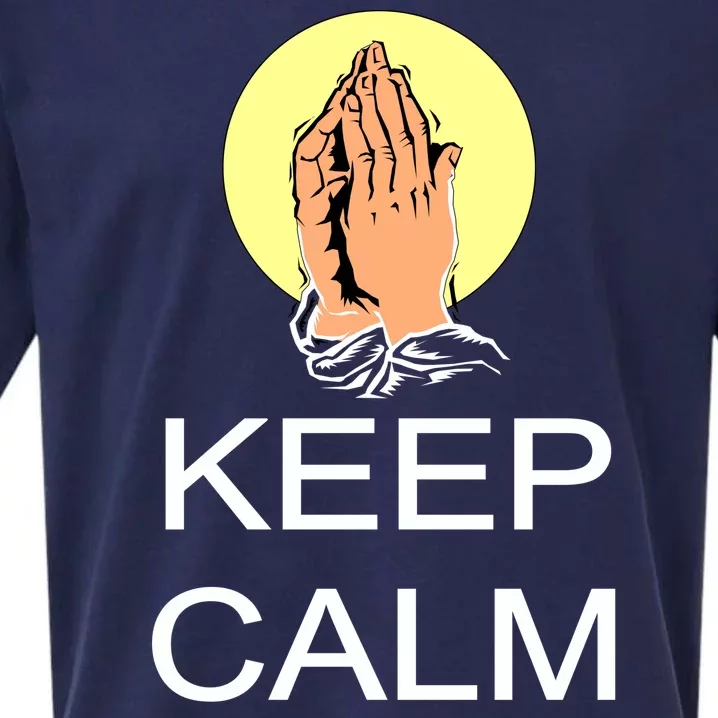 Keep Calm and Trust God Sueded Cloud Jersey T-Shirt