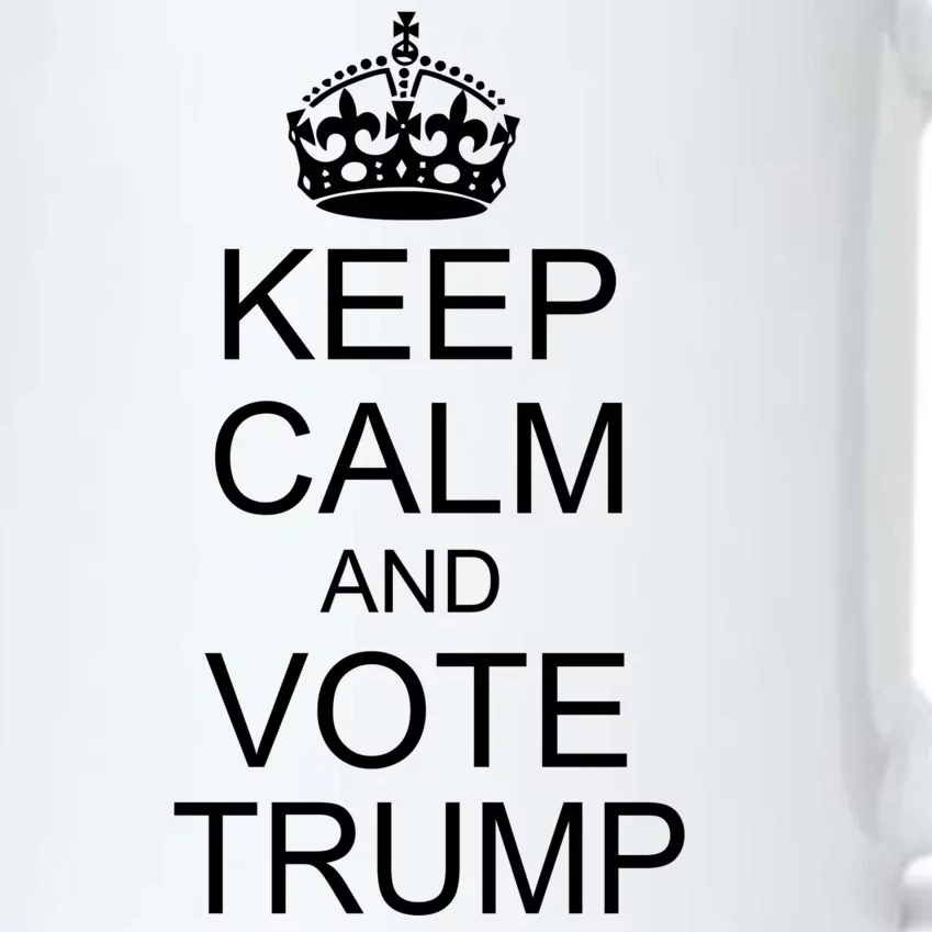 Keep Calm And Vote Trump Black Color Changing Mug