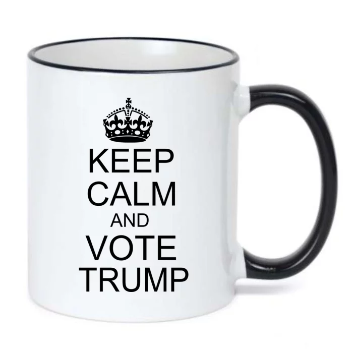 Keep Calm And Vote Trump Black Color Changing Mug