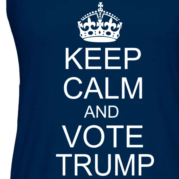 Keep Calm And Vote Trump Ladies Essential Flowy Tank