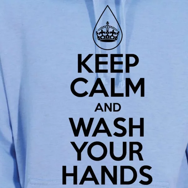 Keep Calm And Wash Your Hands Funny Virus Unisex Surf Hoodie