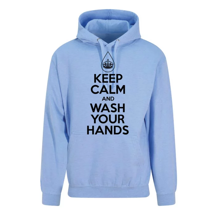 Keep Calm And Wash Your Hands Funny Virus Unisex Surf Hoodie