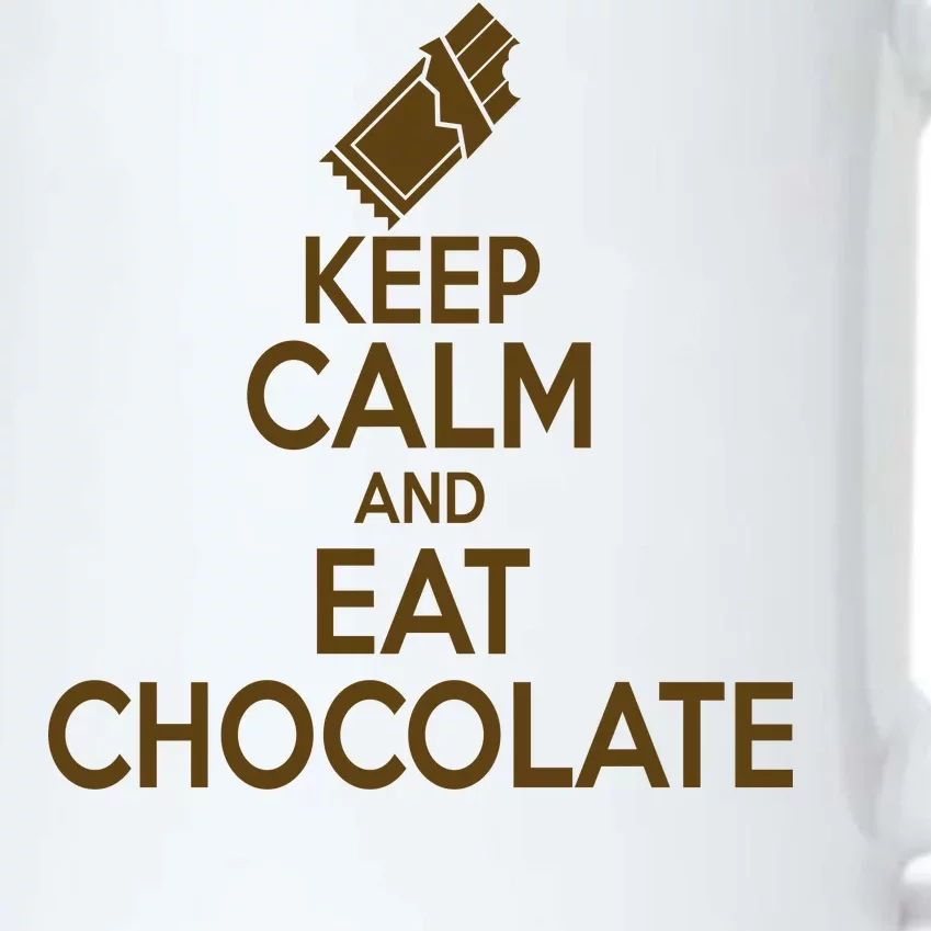 Keep Calm At Eat Chocolate Black Color Changing Mug