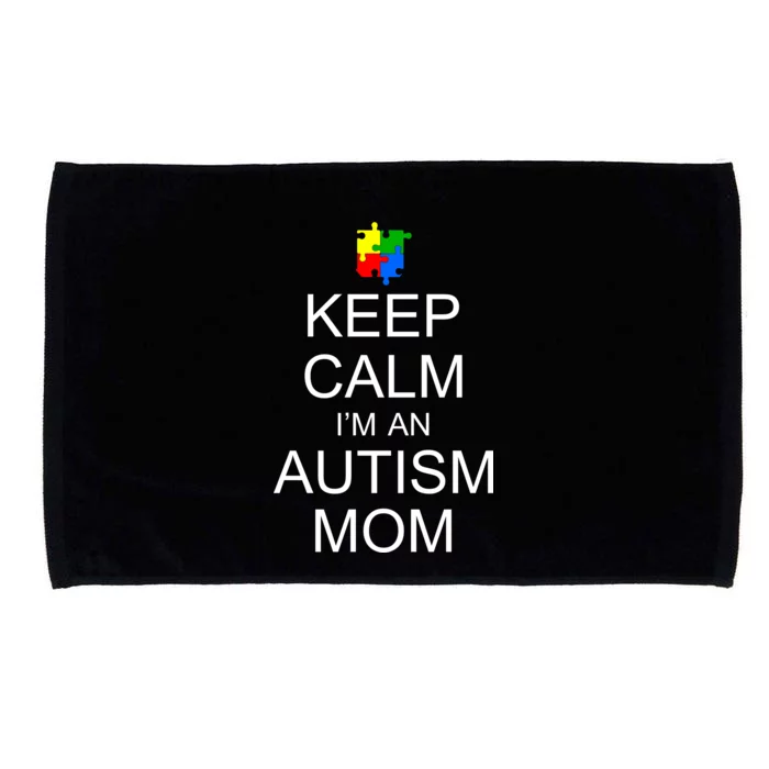 Keep Calm Autism Mom Awareness Microfiber Hand Towel