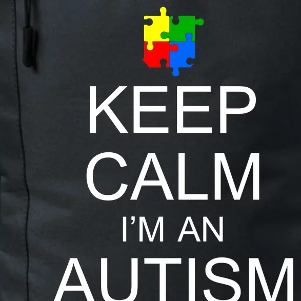 Keep Calm Autism Mom Awareness Daily Commute Backpack