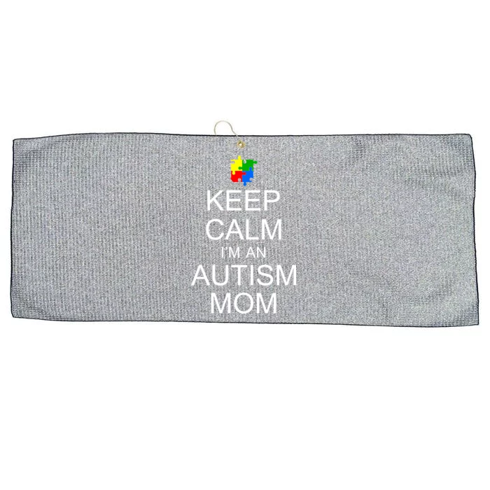 Keep Calm Autism Mom Awareness Large Microfiber Waffle Golf Towel