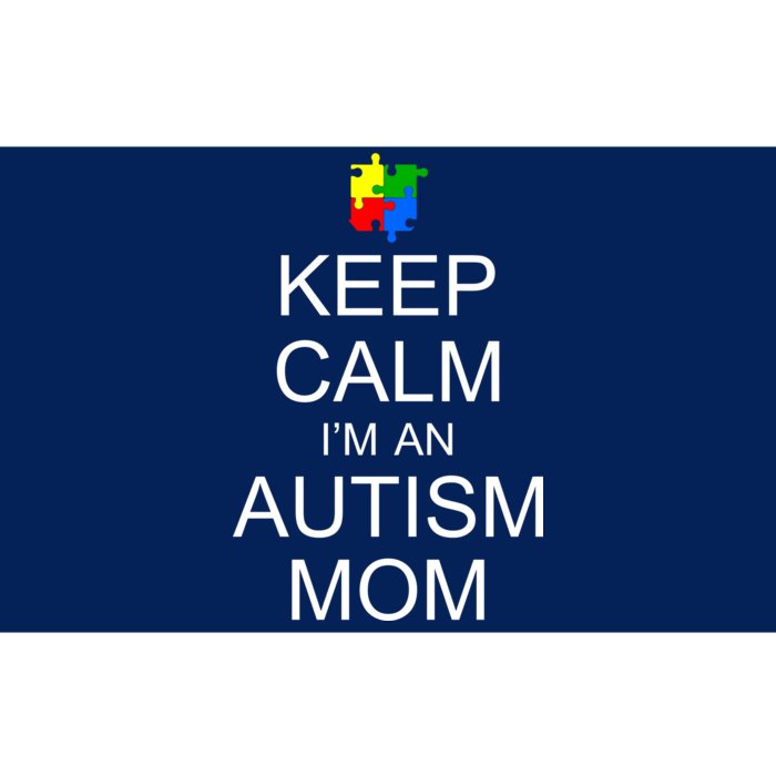 Keep Calm Autism Mom Awareness Bumper Sticker