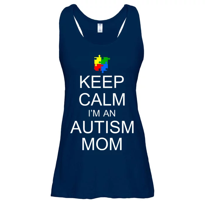 Keep Calm Autism Mom Awareness Ladies Essential Flowy Tank