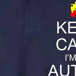 Keep Calm Autism Mom Awareness Softstyle Adult Sport Polo