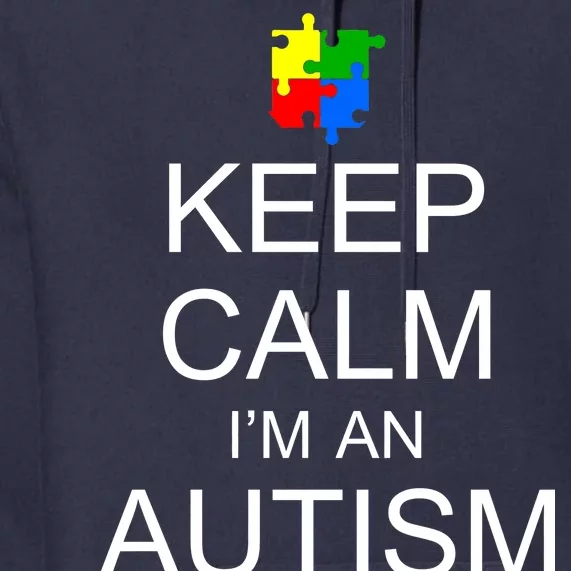 Keep Calm Autism Mom Awareness Premium Hoodie