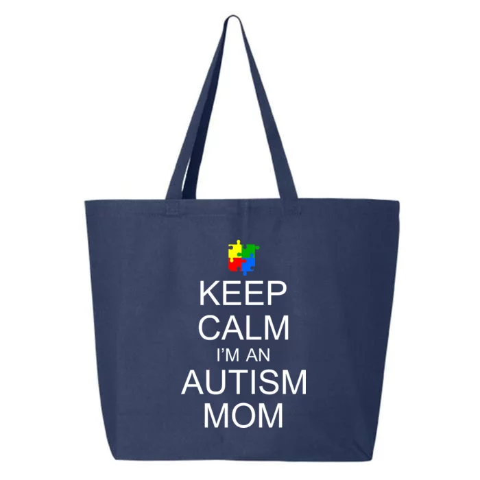 Keep Calm Autism Mom Awareness 25L Jumbo Tote