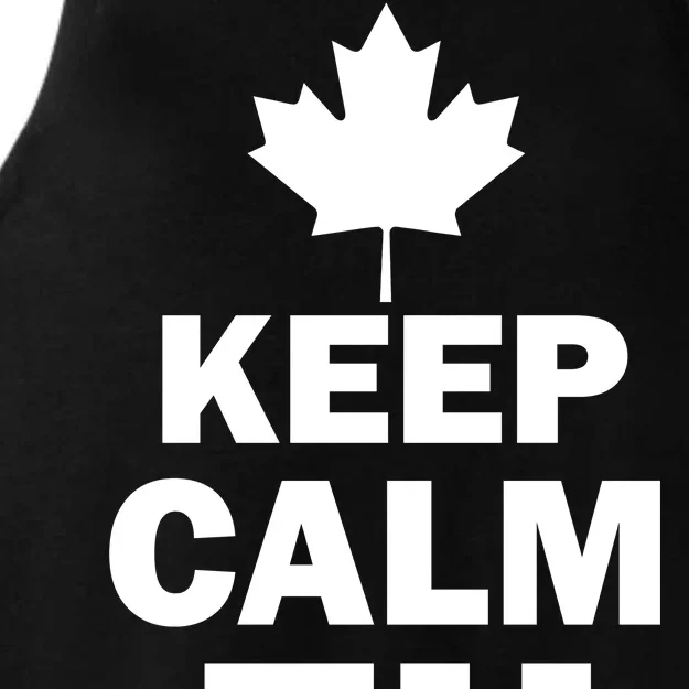 Keep Calm EH Funny Canadian Ladies Tri-Blend Wicking Tank