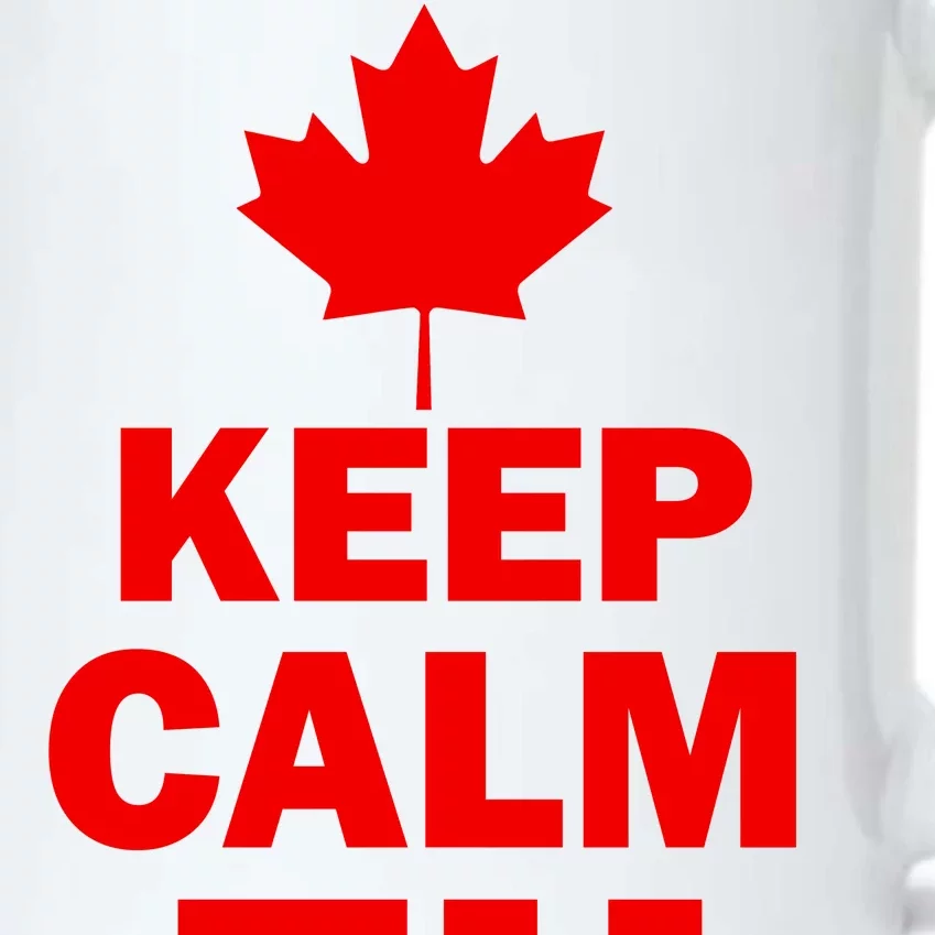 Keep Calm EH Funny Canadian Black Color Changing Mug