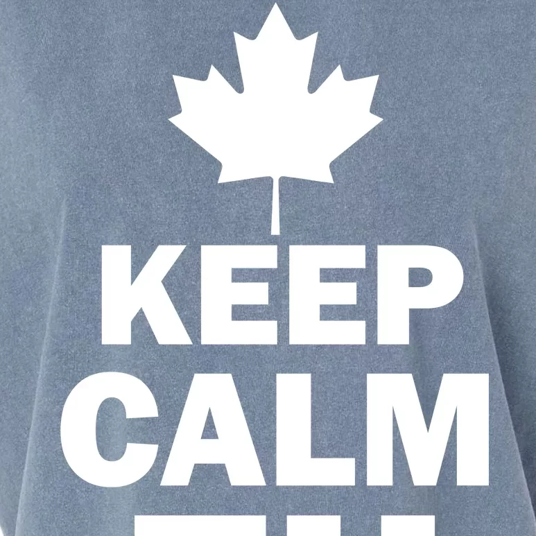 Keep Calm EH Funny Canadian Garment-Dyed Women's Muscle Tee