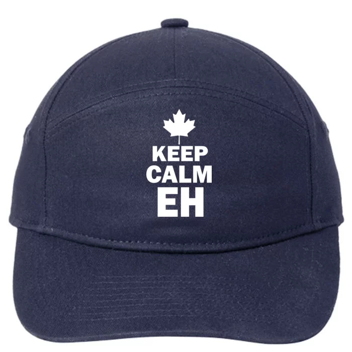 Keep Calm EH Funny Canadian 7-Panel Snapback Hat