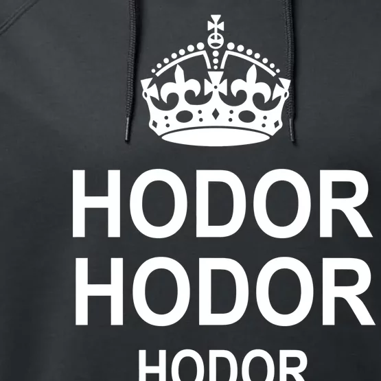 Keep Calm Hodor Performance Fleece Hoodie